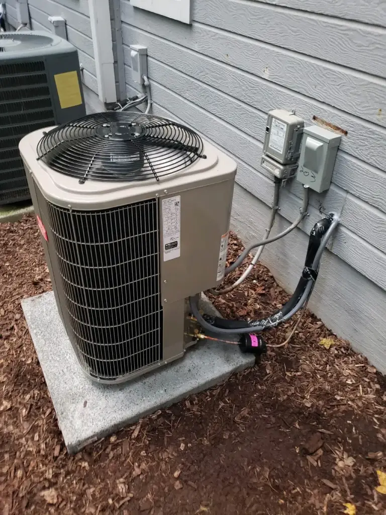 Residential HVAC installation detail