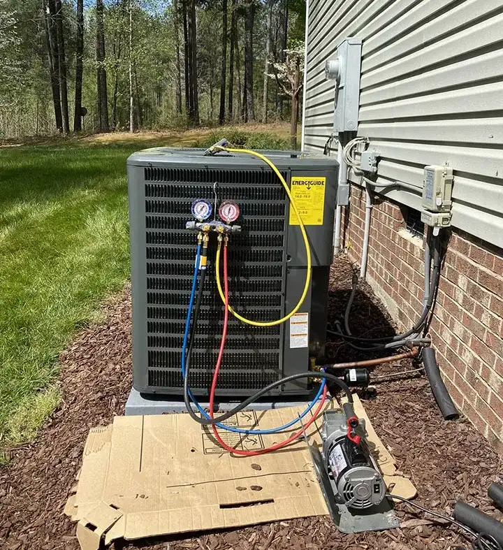 Residential heating and cooling equipment upgrade