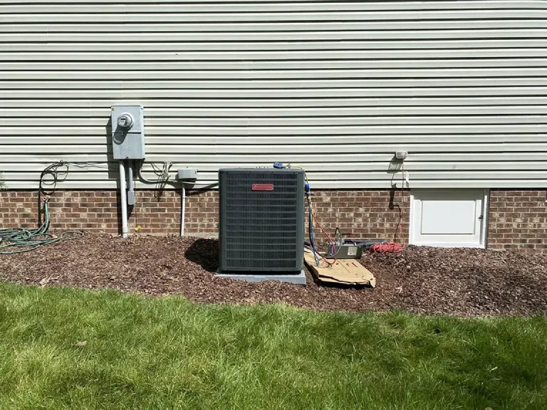 New residential furnace and air handler installation