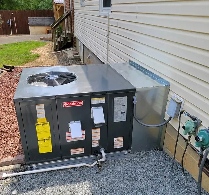 Clean residential HVAC workmanship by Temperature Control Services