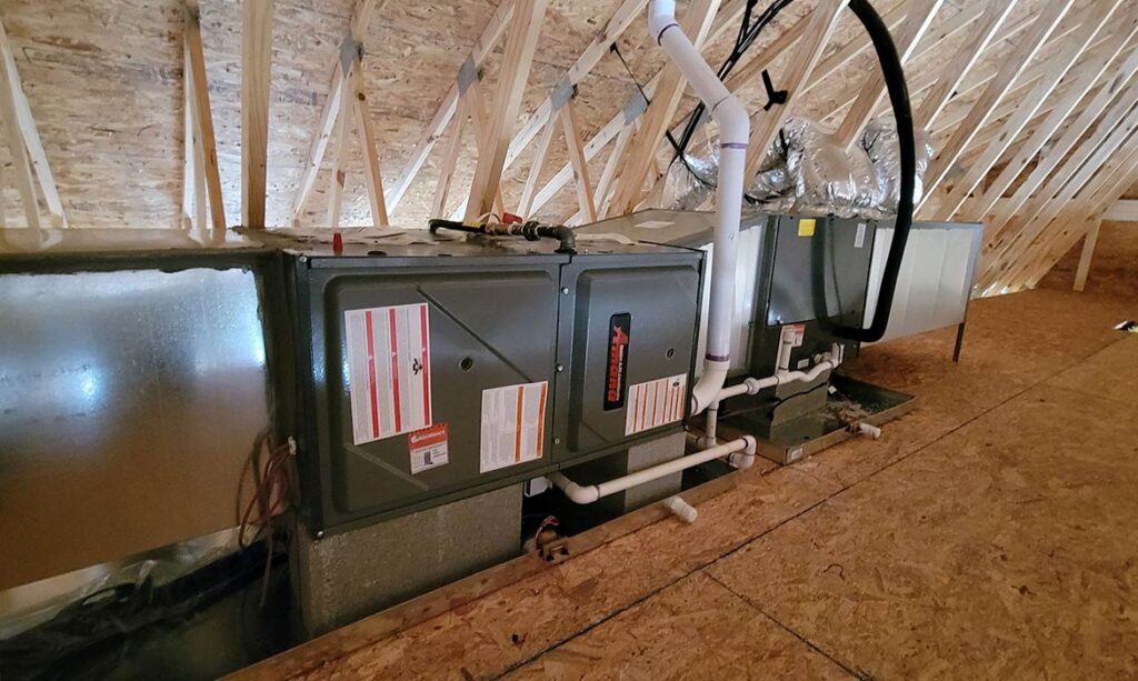 Photo of residential furnace and HVAC system